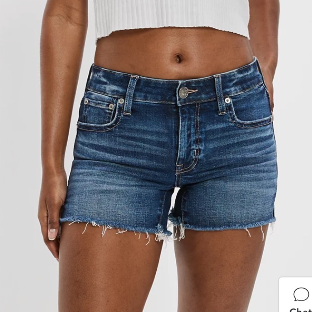 😍American Eagle Stretch Denim Midi Short